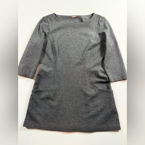 J.McLaughlin Gray Ponte Knit Tunic | Stretch | Small Classic Minimalist